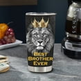 thumbnail image 2 of Brother Birthday Gifts, Best Brother Ever Gift Idea from Sister, 20oz Stainless Steel Tumbler for Men, Bro Travel Mug, 2 of 6