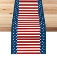 thumbnail image 1 of Clearance!Veeogra Table Runner,Independence Day,July 4th Dining Path American Flag Stripes Patriotism Memorial Day Independence Day Retro Kitchen Restaurant Home Party Supplies,Table Cloth, 1 of 9