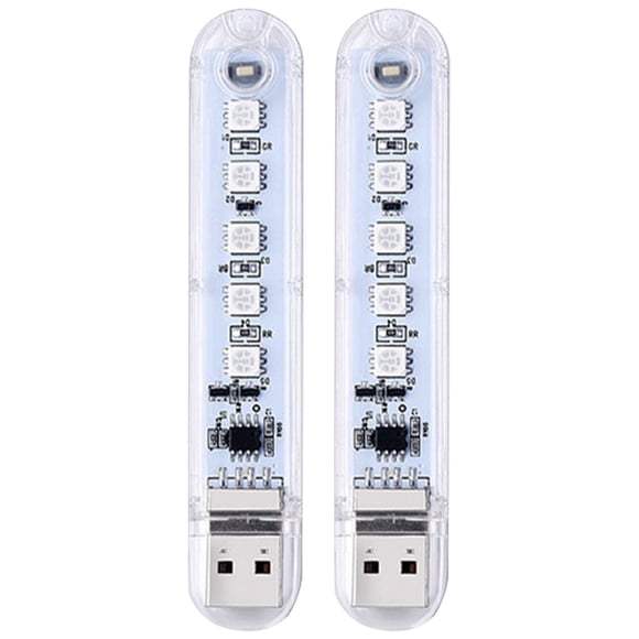 luces LED para interior de coche, con enchufe USB, para la noche.