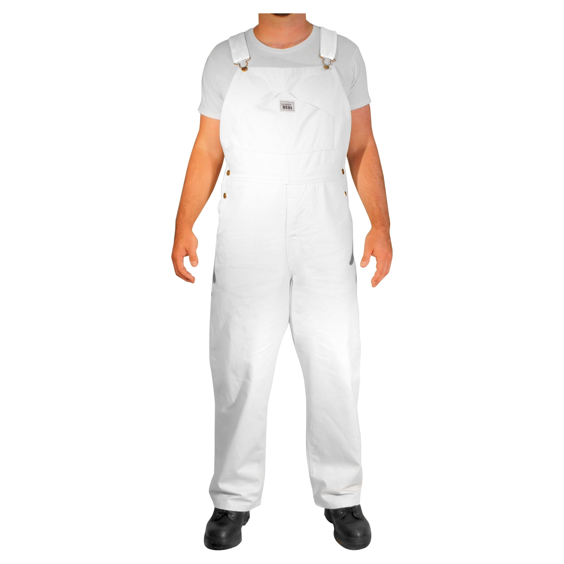 Black White Red and Navy Colours Blue Road Master Bib and Brace Dungaree Overalls Painters Suit For Decorators Builders