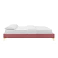 thumbnail image 4 of Modway Sutton Full Modern Performance Velvet Bed Frame in Dusty Rose, 4 of 7