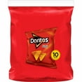 thumbnail image 4 of Doritos Nacho Cheese Flavored Tortilla Chips, 1 oz Bags, 10 Count, 4 of 7