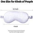 thumbnail image 3 of Silk Sp Eye Mask Blindfold With Elastic Strap Headband, Soft Eye Cover Eyeshade For Night Sping, Travel, Nap, 3 of 3