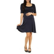 Women's 3/4-sleeve Maternity Dress