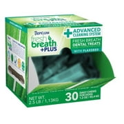 Tropiclean Fresh Breath Plus Treats Advanced Cleaning All Stages Dog Treats 30 Ct