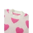 thumbnail image 2 of Mom and Daughter Matching Clothes Women Little Girls Heart Cardigan Sweater Mommy and Me Valentine's Day Cardigan, 2 of 8
