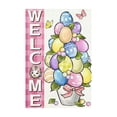 thumbnail image 3 of Rijanmt Spring Easter Bunny Egg Garden Flag Welcome Banner,11.8*17.7" Waterproof Double-Stitched Yard Flag,Happy Bunny Yard Flag For Outside Home Decor,Welcome Banners For Porch Lawn Patio Garden,A, 3 of 7