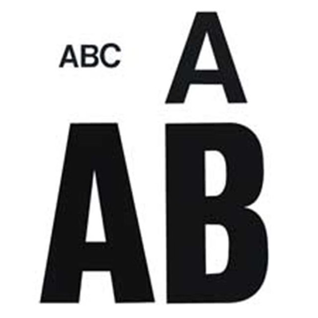 Vinyl Numbers- 4in.- White