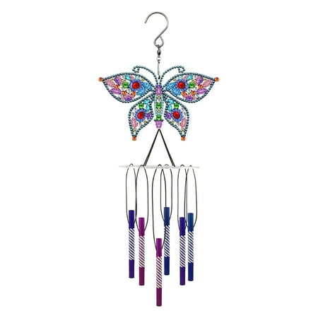 DIY Dot Drill Wind Chime Butterfly Wind Chime Pendant Decorative Painting