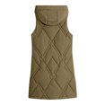 thumbnail image 3 of HTNBO Women's Oversized Long Down Vest Winter Outdoor Coats with Hood Long Puffer Vest Winter Coats Sleeveless Warm Jacket, 3 of 5