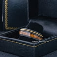 thumbnail image 4 of 8mm Men's Black Tungsten Wedding Band, Barrel & Guitar String Inlay Anniversary Ring - TN1155WAs10, 4 of 4
