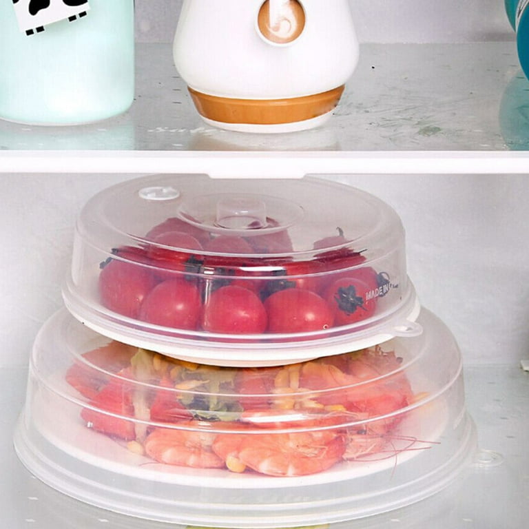 Microwave Food Cover Plate Vented Splatter Protector Clear Hot Kitchen Lid  BEST