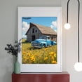 thumbnail image 2 of Diamond Art Kit for Adults, Rustic Blue Truck Barn Scene Diamond Painting for Adults Beginners, 5D DIY Diamond Art Painting Kits, Colorful Diamond Painting Craft for Home Decor 12x16, 2 of 7