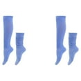 thumbnail image 1 of relayinert Lot de 2/lot Chaussettes Stablement Fixes Sans Fil en Vrac Confortables à Porter Polyester Polyester Respirant Bleu Ciel 2Set, 1 of 6