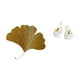 thumbnail image 1 of Esculturas de hierro forjado, hojas de ginkgo, arte de pared, estatuas de cisne, figuras de cerámica, diseño elegante, material duradero, adecuado par, 1 of 8