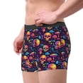 thumbnail image 2 of Honeii Skull mushroom Men's Underwear Boxer Briefs Pack, ComfortSoft Boxer Brief for Men, Moisture-Wicking Breathable-Small, 2 of 5