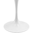 thumbnail image 4 of Modern Contemporary Urban Design Mid Century Kitchen Room Oval Dining Table, White, Marble Faux, 4 of 5