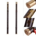 thumbnail image 3 of Flute, Bamboo Dizi Traditional Handmade Chinese Flute Pluggable D Key Flute for Beginners and Performers, 3 of 6