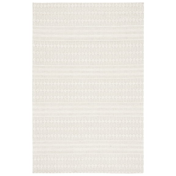SAFAVIEH Marbella Norton Geometric Area Rug, Ivory/Beige, 3' x 5'