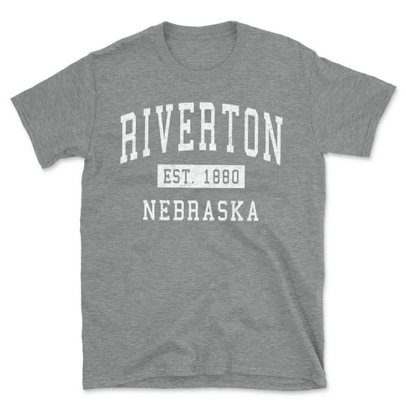 Riverton Nebraska Classic Established Men's Cotton T-Shirt