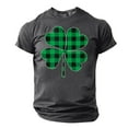thumbnail image 2 of lcziwo St Patricks Day Shirts for Men Lucky Four Leaf Clover Graphic Tees Irish Trendy Short Sleeve Pullover Tops Crew Neck Regular Fit Fitness T Shirts Today's Deals,Gray,M, 2 of 6