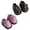 Brown and pink, variant on 2 Pairs Tiny Doll Wardrobe Footwear Set Soft Fabric PU For Collectible Dolls Photo Props