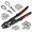 Crimper kit, variant on Wire Rope Crimping Tool Kit Swfor 3/64 1/16 5/64 Inch Sleeves