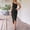 Black, variant on EGNMCR Holiday Dresses for Women Fashion Women Casual Summer Solid One Shoulder Sleeveless Long Dress