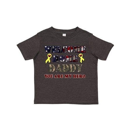 

Inktastic Welcome Home Daddy Gift Toddler Boy or Toddler Girl T-Shirt