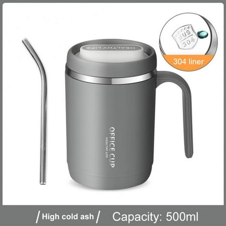 

500ML Thermos Mug Stainless Steel Coffee Mug Leak-Proof Thermos Travel Thermal Vacuum Flask Insulated Cup Milk Tea Water Bottle
