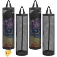 thumbnail image 2 of Plastic Bag Holder, 8 Pack Grocery Bag Holder for Plastic Bags, Mesh Hanging Storage Bag Dispenser Shopping Bag Holder Trash Bags Grocery Bag Organizer, 2 of 8