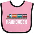 thumbnail image 3 of Inktastic Railroader Train Hobby Boys or Girls Baby Bib, 3 of 4