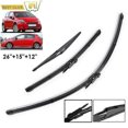 thumbnail image 1 of Windshield Wiper Blades, compatible Fiat Grande Punto Evo (2009 - 2013), compatible Front And Rear Windows, compatible Fiat Grande Punto (2005 - 2011), 1 of 5