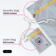 thumbnail image 6 of Travel Laundry Bag - & Smell-proof Clothes With Folding Hanger Outer Pouch | Large Storage For Suitcase  Gym Packing Dirty Organizer (blue), 6 of 6