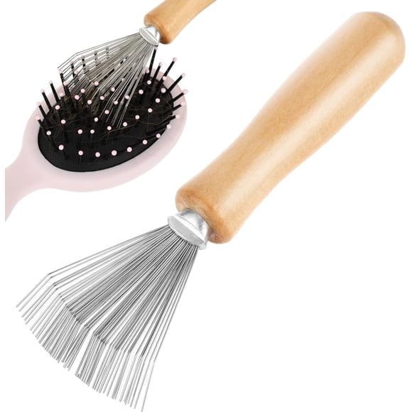Hårborste rengöringsverktyg, kam rengöringsborste rake design remover mini hår instrument för att ta bort hår damm smuts ludd