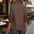 thumbnail image 5 of GUACER Women's 3/4 Sleeve Roll-Tab Blazers Casual Relaxed Fit Business Office Open Front Suit Jackets, 5 of 9