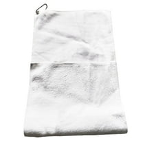 Sublimation Blank Golf Towel Portable Golf Cleaner Microfiber Fabric Golf Towel with Clip for Golf Bags