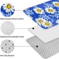 thumbnail image 5 of Blue Daisy Flower Lightblue Petals Pattern Bathroom Rugs Sets 3 Piece,Toilet Cover Set,Absorbent Non Slip Bathroom Mats Sets with U-Shaped Contour Rug Toilet Rug Set, 5 of 5