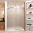 thumbnail image 3 of Transolid BRP608008F-J-PC 80" High X 60" Wide Bypass Frameless Shower Door - Chrome, 3 of 3