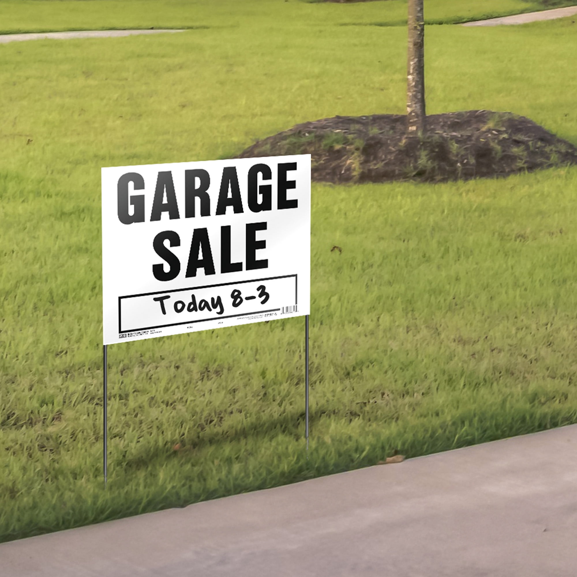 (3 pack) Hy-Ko 14" x 18" Plastic Garage Sale Sign
