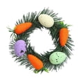 thumbnail image 2 of Luxcidy Easter Wreath, Festive Door Hanging Decor, Cute Bunny & Egg Design, Rustic Spring Style, Perfect for Front Door Wall Window, Home Party & Easter Holiday Decoration, 2 of 6