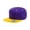 PURPLE/ GOLD, variant on Yupoong Adult 6-Panel Structured Flat Visor Classic&nbsp;Snapback - 6089