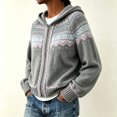 thumbnail image 5 of QUNYINEY Cardigan Sweaters for Women Zip Up Plus Size Cardigan Sweater Knit Hooded Long Sleeve Vintage Winter Tops, 5 of 5