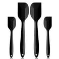 thumbnail image 1 of Juego de espátulas de silicona premium 2 pequeñas, 2 grandes resistentes al calor hasta 600 °F, diseño higiénico de una pieza, juego de utensilios de cocina de goma antiadherente Adepaton 2033635-2, 1 of 9