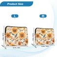 thumbnail image 4 of FORMRS 15-15.6 inch Laptop Sleeve Case Soft Carrying Quilted Computer Bag Cover, Watercolor Sunflowers and Leaves, 4 of 7