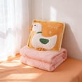 thumbnail image 4 of CaiYueKe 2 in 1 Pillow and Blanket Convertible Plush Cozy Cushion for Adults Travel Home Office Car Sofa Bed Pet Lovers Gift Soft Flannel Throw Warm Comforter, 4 of 7