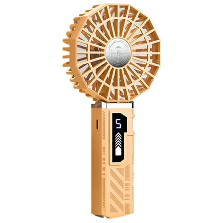 

Handheld Fan Mini Portable Fan (8-12 Hours Battery Life) USB Rechargeable Personal Fans 5-Speed Powerful Wind for Summer/Vacation/Travel Cruise Essentials Gift for Kid