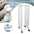 thumbnail image 3 of HARDURA Restaurant Equipment 20 Tier Aluminum Sheet Pan Rack with Casters, NSF Home Commercial Kitchen, 20"L×26"W×69"H, 3 of 7
