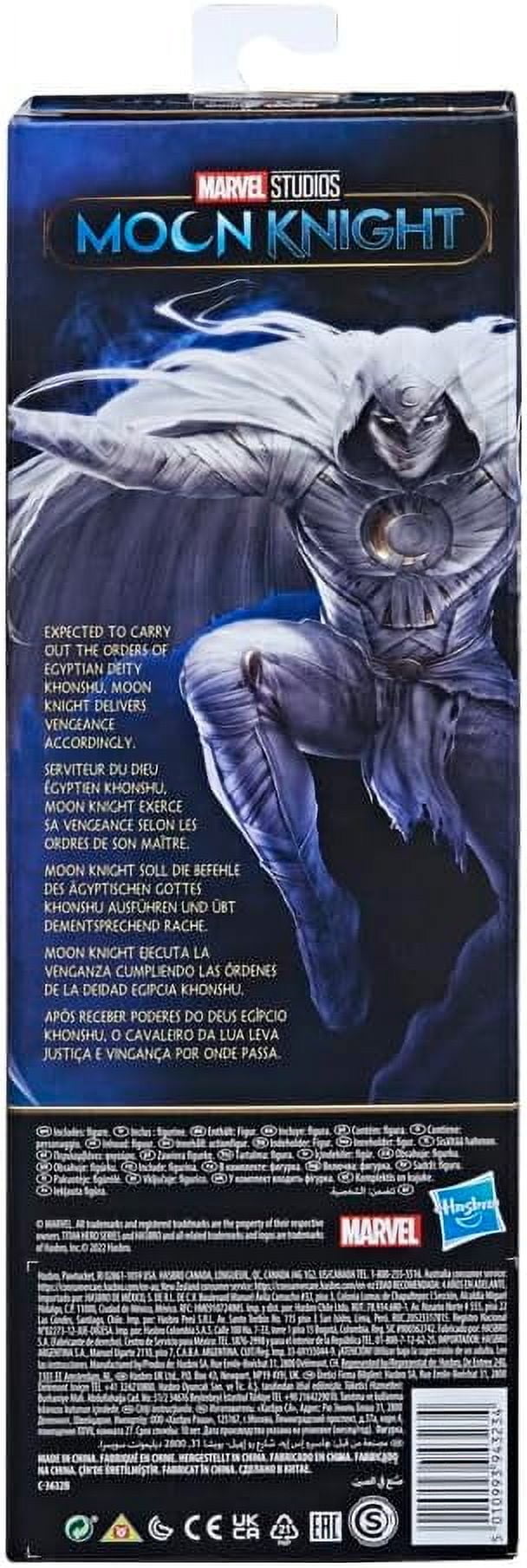 Marvel Studios’ Titan Hero Series Moon Knight Toy, 12-Inch-Scale Action Figure, Toys for Kids Ages 4 and Up