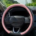 thumbnail image 2 of All Seasons Leather Diamond Steering Wheel Cover Universal Fit for 14 .5-15 Inch Durable Leather Cover Anti-Slip Veins Design, 2 of 6
